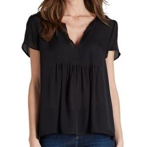 Joie Black Flowy Silk Top